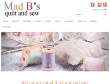 Tablet Screenshot of madbsquiltandsew.com